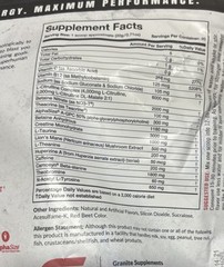 Granite® Essential Pre-Workout 400g Sour Power Exp 7/25