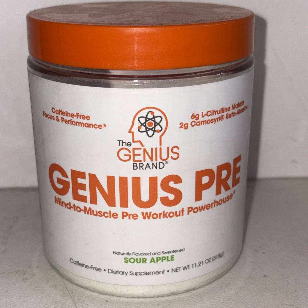 Genius Pre, Sour Apple, 11.21 oz (318 g) (4/26)