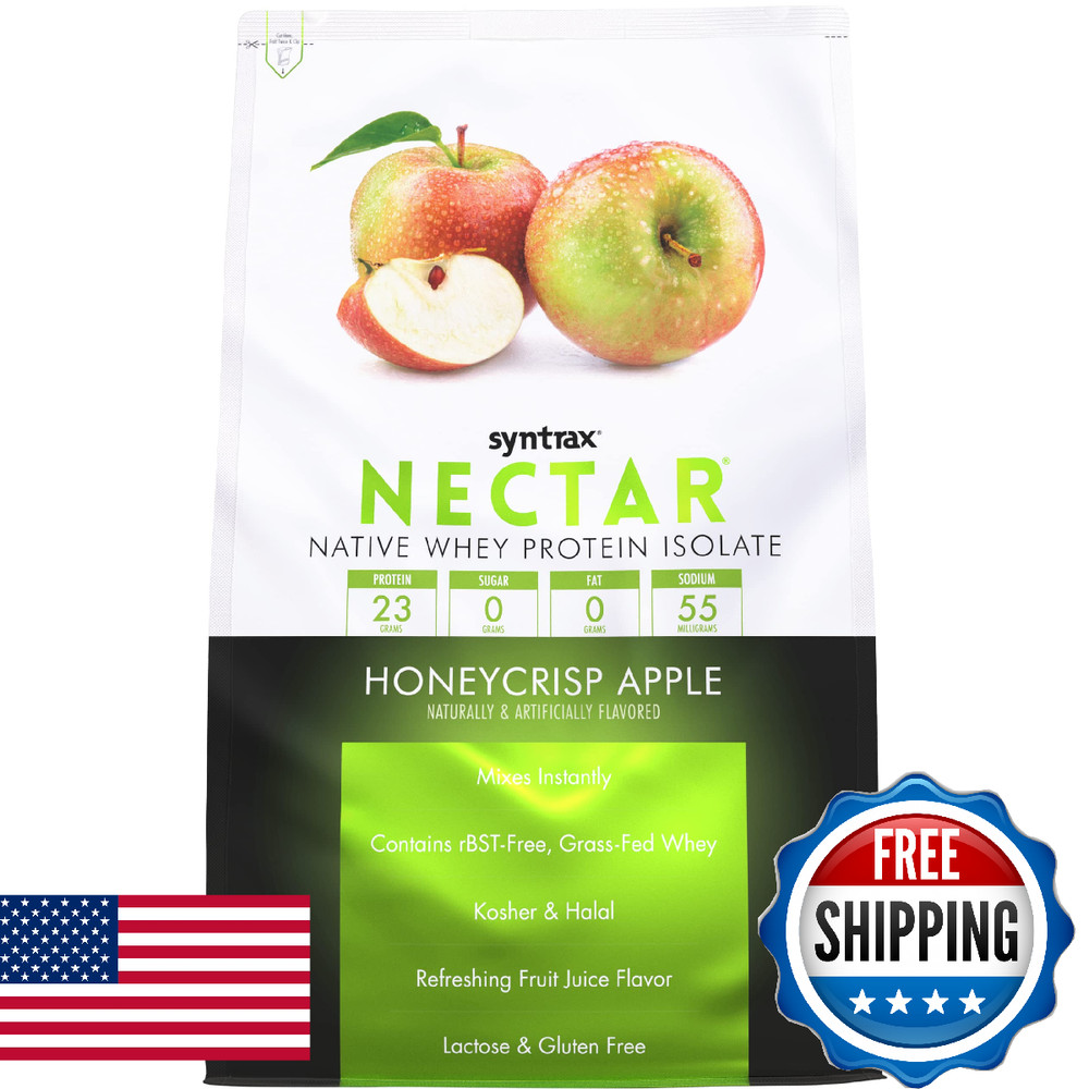 Syntrax Nutrition Nectar 100 Whey Protein Isolate Powder Refreshing Fruit