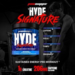Mr. Hyde Signature Pre Workout – Advanced Endurance Drink 30 Servings Blue Razz