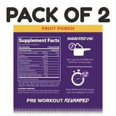 FINAFLEX STIMUL8 Pre-Workout – Fruit Punch – 35 Servings – Pack of 2
