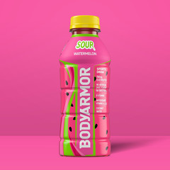 BODYARMOR Sports Drink, Sour Watermelon, 12-Pack of 16 Fl Oz Hydration Bottles