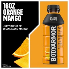 Sports Drink, Orange Mango, Electrolyte Drink Hydration, 16 Fl Oz Bottles (12 Pa