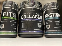 restore sascha fitness Fit 9 Kit con Restore y Collagen chocolate