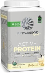 Sunwarrior Pre & Post Workout Active Protein Vegan – Vanilla Protein, 2.2 lbs