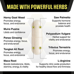 Alpha Testosterone Booster for Men – Increase Size 60 Count (Pack of 1)