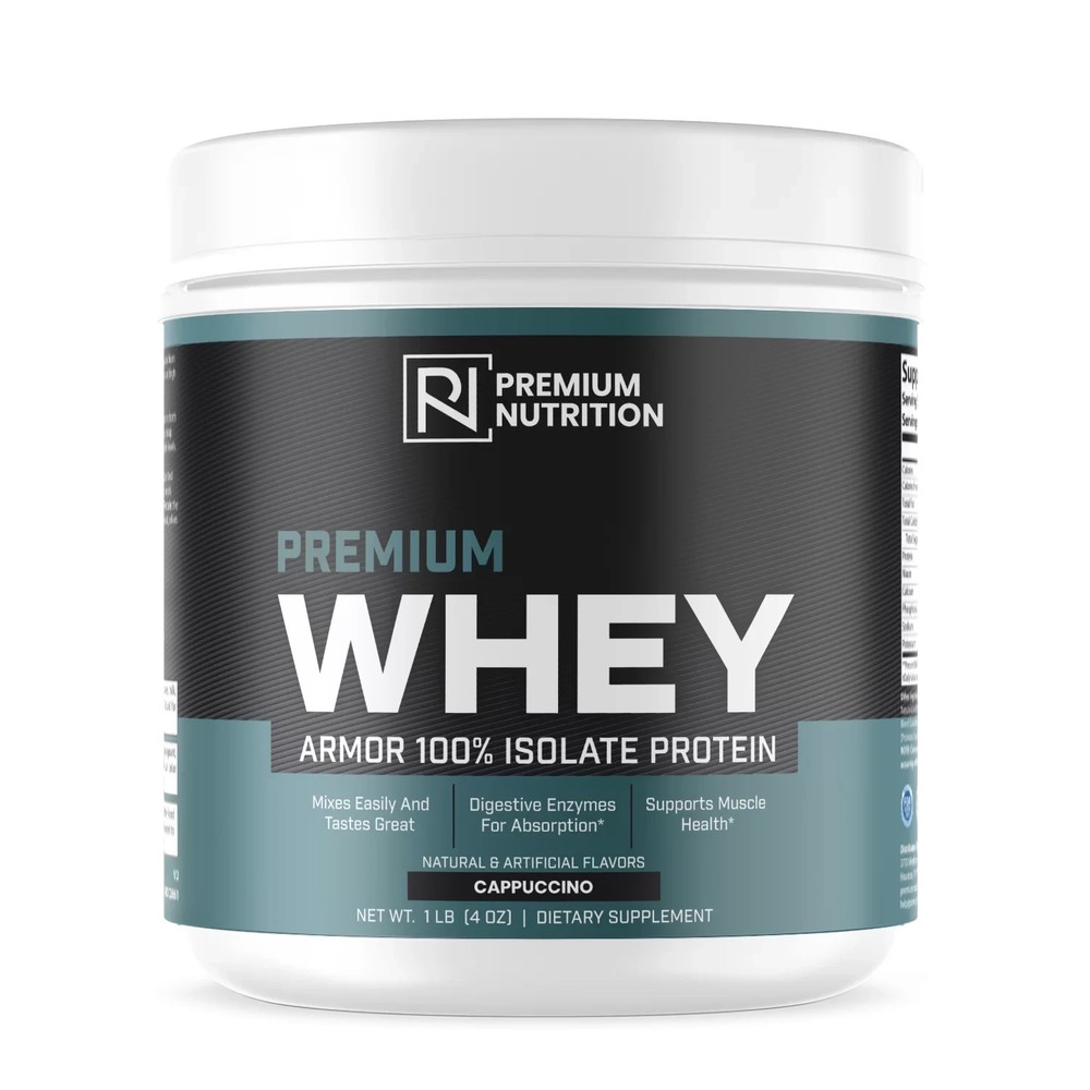 Premium 100% Armor Whey Isolate Protein Powder Cappuccino