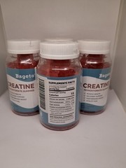 Lot Of 4 Bageto Creatine Monohydrate Gummies Strawberry 60ct 11/26
