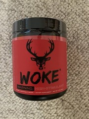 Bucked Up – Woke – HIGH STIM Pre Workout – Strawberry Kiwi – 11/2027