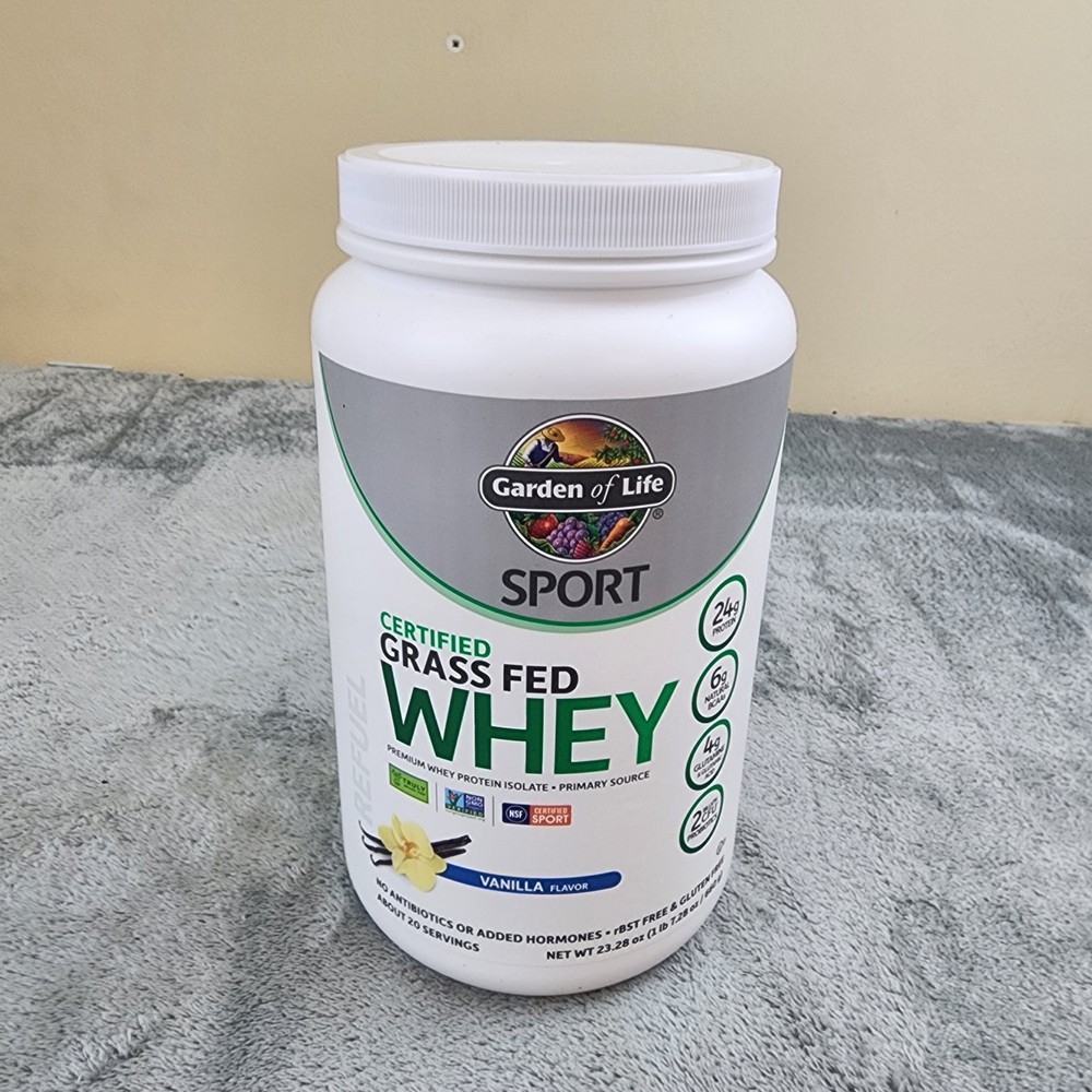 Garden of Life Sport Certified Grass Fed Whey Protein – Vanilla