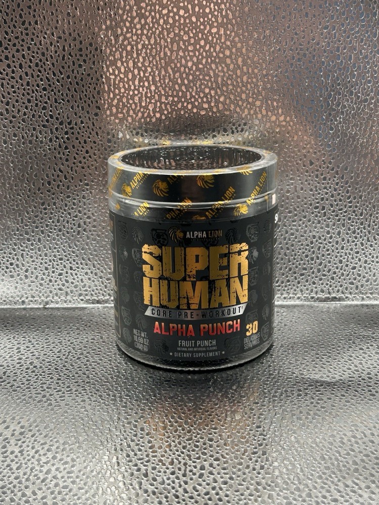 Alpha Lion Superhuman Core Pre-Workout – Alpha Punch Flavor (Expires 12/2026)