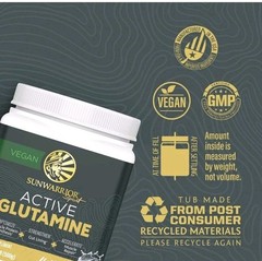 Glutamine Powder Supplement for Muscle Recovery Best Before 04/2027