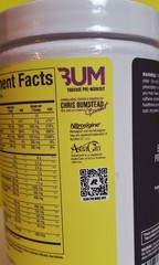 BUM Thavage Preworkout, RAW, 2 Tubs, Blackberry Lemonade, 30 Servings, 06/2027✨️