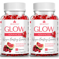 X2 Bravenly Glow 120 Gummies Watermenlon Raspberry flavor – EXP 06/2027
