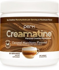 Perk Creamatine (Caramel Macchiato) 30 Servings – Flavored Creatine Monohydrate