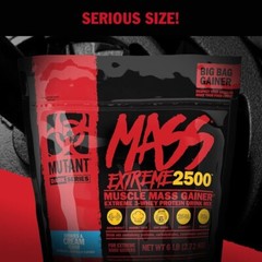 Mutant Mass Extreme Gainer – Whey Protein Powder – Build Muscle Size and Strengt