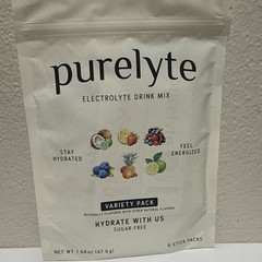 purelyte Electrolyte Drink Mix Powder Variety Pack, Sugar-Free, 6 Sticks 1.68oz