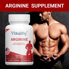 Nitric Oxide L-Arginin 3150mg Pre Workout + Testosteron Booster, Men’s Health