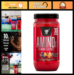 Amino X Muscle Recovery Powder – BCAAs, 10g Amino Acids, Keto Friendly, Zero Sug