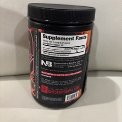 Nutrabio ~ Micronized Creatine Burst ~ Island Splash 13.4oz 60ser Exp 01/28