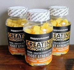 Creatine Monohydrate for Strength Endurance & Muscle Recovery 270 Gummies 5000mg