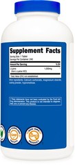 Nutricost L-Lysine 1000mg, 240 Tablets – Gluten Free, Non-GMO, and Vegetarian