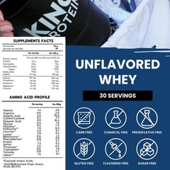 KING Protein Clean Whey Isolate Powder 1.98 Pound (Pack of 1)