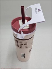 BlenderBottle 24oz Stainless Steel Strada Straw Tumbler – Red READ DESCRIPTION