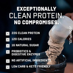 Jocko Fuel Vanilla Whey Protein Powder 22g Protein No Sugar 18 Servings