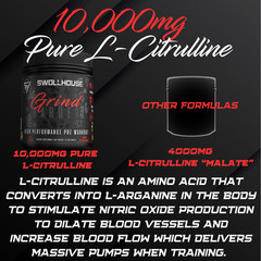 SWOLLHOUSE Grind Harder Pre Workout Powder for massive pump energy and focus