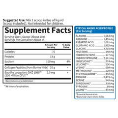 8/26 Garden of Life Grass Fed Collagen Peptides Powder Unflavored Collagen Powde