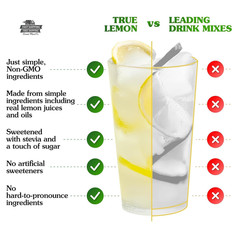 TRUE LEMON Original Lemonade Drink Mix Stevia 30 Count