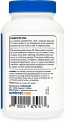 Nutricost Caffeine Pills 100mg Per Serving, 250 Capsules 250 Count (Pack of 1)