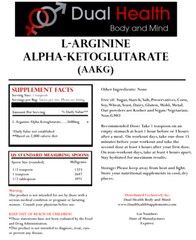AAKG 250g (8.8 oz) Pure L-Arginine Alpha Ketoglutartate Powder Nitric Oxide