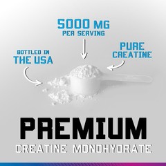 Creatine Monohydrate Powder 5000mg Per Serving – Pure Micronized Creatine Mono N