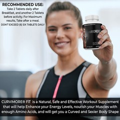 CURVIMORE® FiT Women Gym Supplement. Get Voluptuous, Muscled & Curvy Body Gains