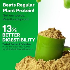OZiva Bioactive Plant Protein,5.5 BCAA| Pea Isolate| Plant based Protein Powder