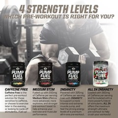 Pump Fuel ALL IN Insanity Ultimate Muscle Pump Supplement & Pre Workout Powder