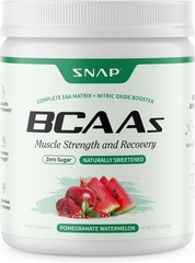 Snap Supplements BCAA Powder – 5g Vegan Branched Chain Amino Acids (2:1:1 Leucin