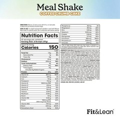 Fit & Lean Meal Shake Fat Burning Meal Replacement Protein Fiber Probiotics C…