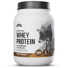 Grass Fed Whey Protein Powder, 24g Protein, Double Chocolate, 1.48 lb
