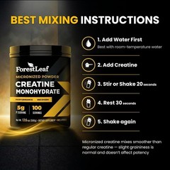 100 Servings of Pure Creatine Monohydrate – Supports Strength & Brain Health