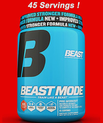 Beast Sports Nutrition Beast Mode Stronger Beast-Punch Pre-Workout 45 servings
