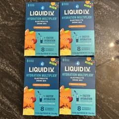 4 Liquid IVHydration Multiplier Electrolyte Drink Mix Kid Tropical Punch 11/26+