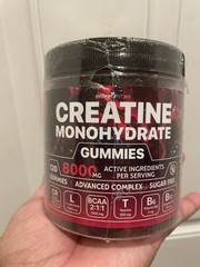 PERFECTFIT365 Sugar Free Creatine Monohydrate Gummies 8000mg Advanced 120ct