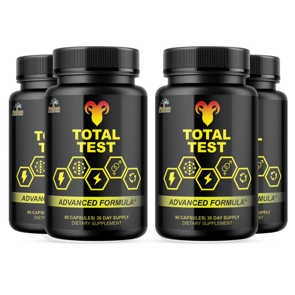 Total Test- Bodybuilding & Men’s Health Support- 4 Bottles- 360 Capsules