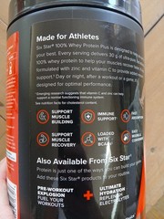Six Star 100 Whey Protein Powder Plus Triple Chocolate 1.81 lb 30g Protein