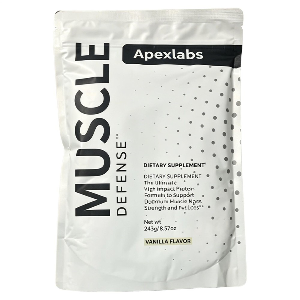 Apex Labs Muscle Defense Dietary Supplement, Vanilla – 8.57 oz – New