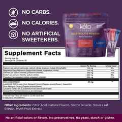 Keto Vitals Berry Antioxidant Electrolyte Powder Stick Packs – 30 CT