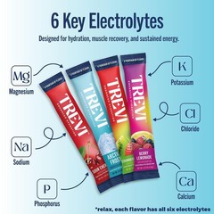 TREVI Electrolytes Powder Packets – Sugar Free Hydration – 20 Pack